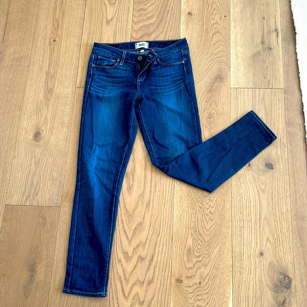 Paige skinny blue jeans